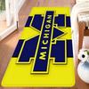 Sport M-MichiganS W-WolverineS Team Floor Mat Rectangle Anti-slip Home Soft Badmat Front Door Indoor Outdoor Mat Hotel Decor Mat