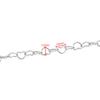 JIAYE Custom Multi-size Stainless Steel Heart Chain Roll Non Tarnish Finding for Women Waist Bracelet Necklace Jewelry Making