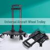 Aluminium Klapptrolley Rucksack mit 6 Universal Flugzeugrädern und Bremse