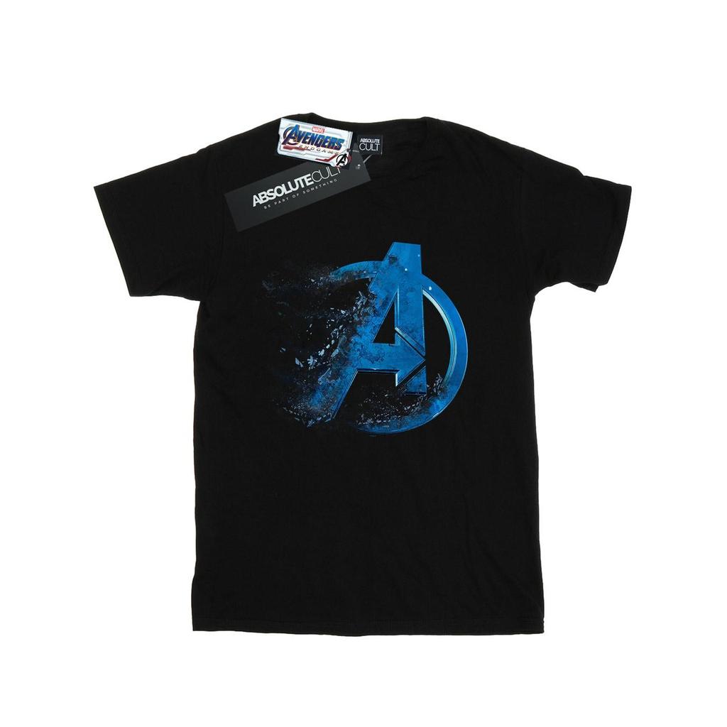 Marvel Womens/Ladies Avengers Endgame Dusted Logo Cotton Boyfriend T-Shirt