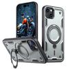 For iPhone 15 Plus Case Compatible with MagSafe Military Protection PC+TPU Kickstand Phone Cover