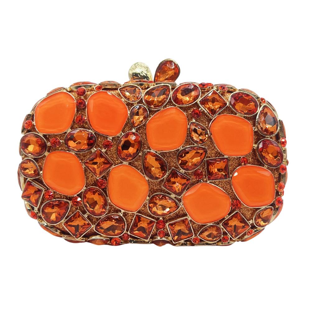 Bolso de Mano para Boda con Piedras Rosas Bolsos de Mano Nuevo Bolso de Mano de Noche para Fiesta de Boda Lujo WHTUOHENG Pedrería Bolsos de Mano de Cena Nupcial