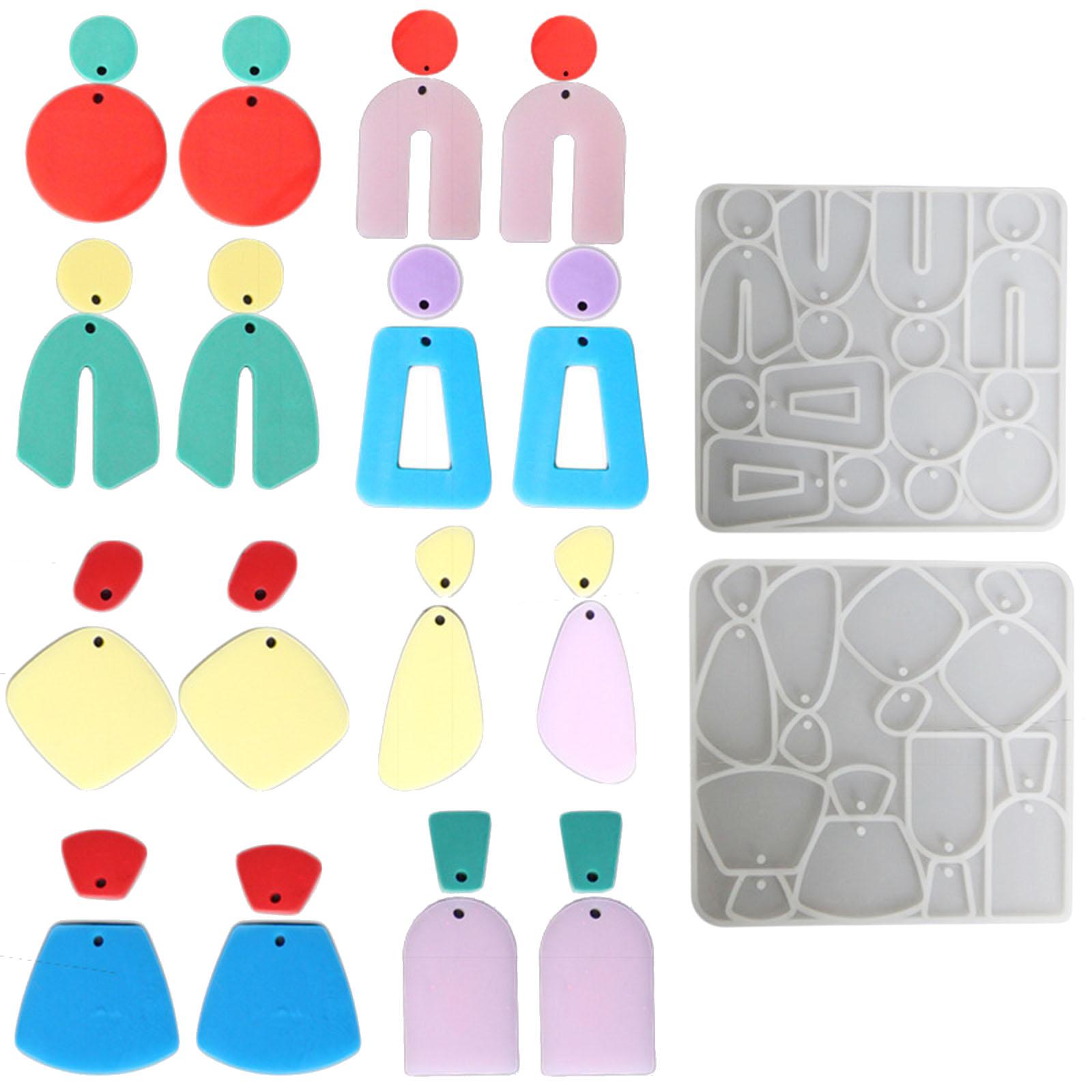 

Многоцелевые серьги, формы из смолы, подвесные серьги, силиконовые формы для DIY, орнамент из эпоксидной смолы, подарки для друга и любовника A