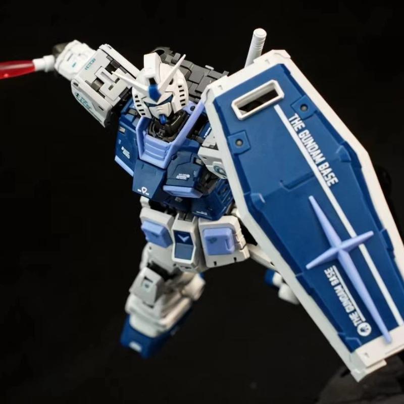 RG 1/100 RX-78-2 Gunpla Yuanzu Base Limited Color Magnetic LED Eyes Explosive Armor Model Kit Action Figure Assembly Toy Gifts