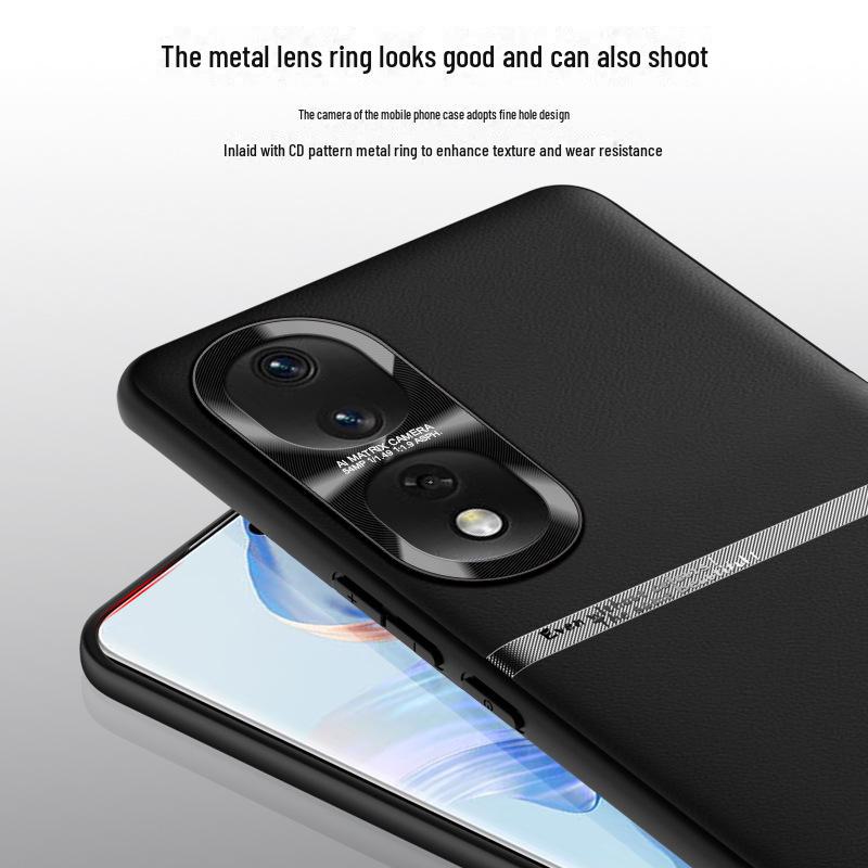 Protective Liquid Leather Case for Honor 80 Pro, Anti-fall and Anti-fouling, Available for Individual Purchase.