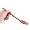 Baby Dinnerware Long Handle Japanese Style Natural Wooden Spoons Cutlery Kitchen Utensil Tableware