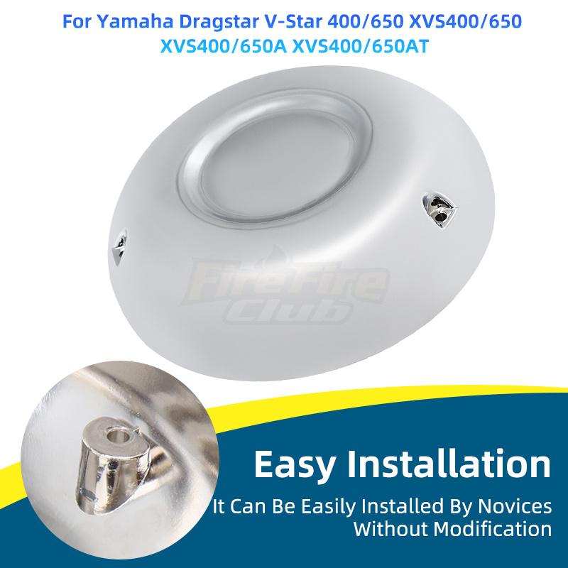 Chrome Motorcycle Air Cleaner Filter Cover ABS Plastic For Yamaha V-Star 400 650 XVS650 DragStar 400 650