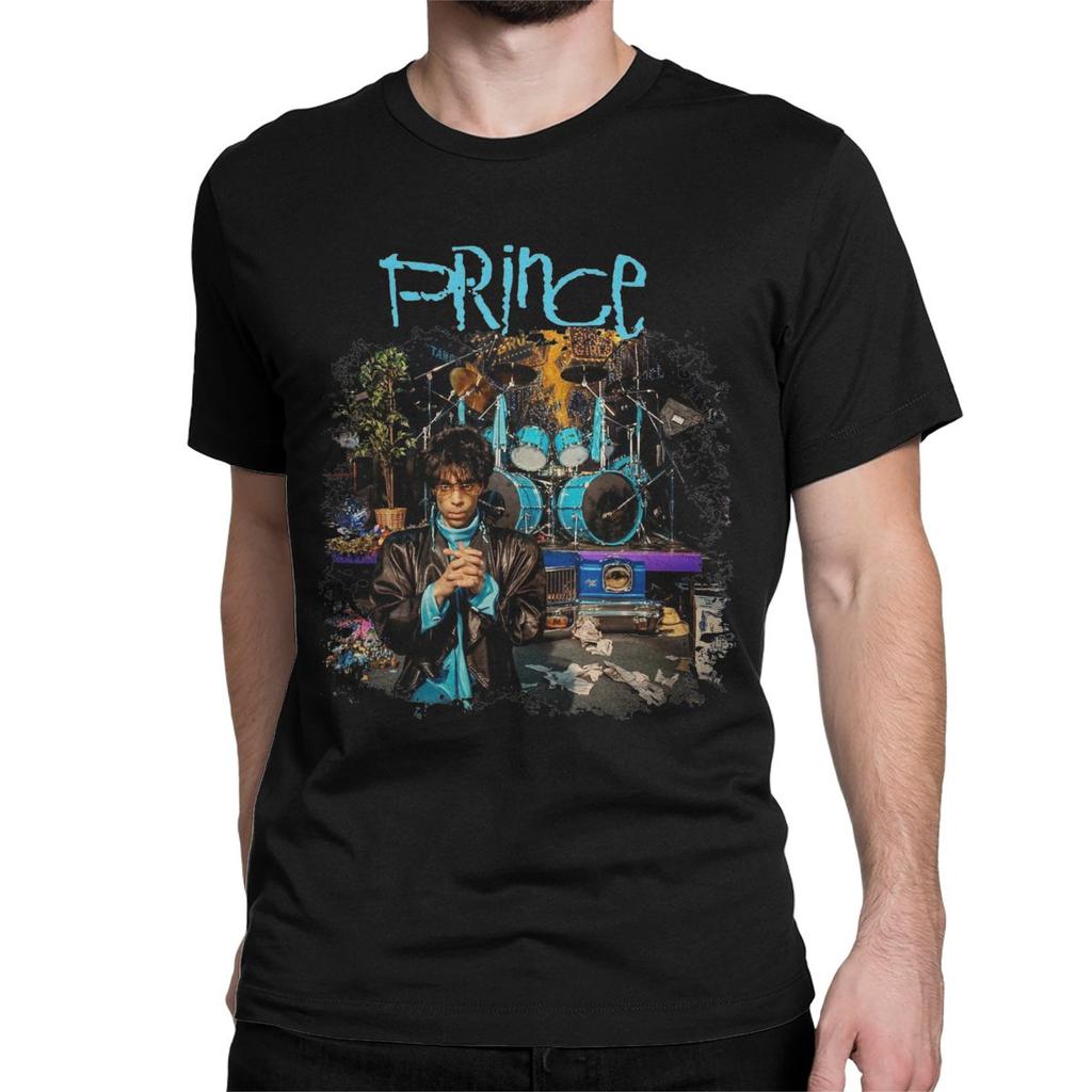 Magliette Novità Prince Rogers Nelson da Uomo Girocollo 100% Cotone Manica Corta T-Shirt Abbigliamento Taglie Forti