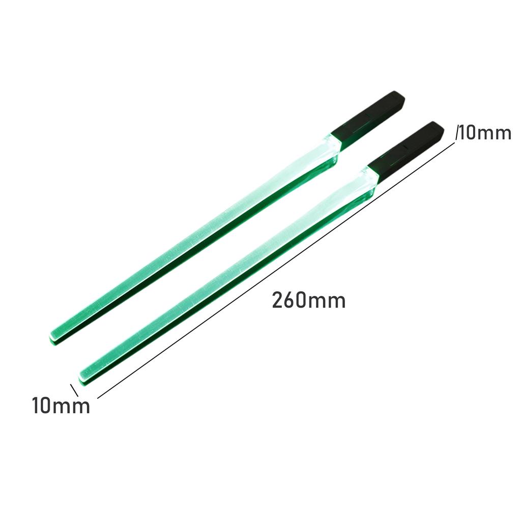 Lightsaber Chopsticks Light Up Portable Party Lightweight LED Glowing Chopsticks for Halloween Holiday Carnival Concerts Raves