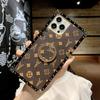 Luxury Fashion Glitter Ring Leather Phone Case For Iphone 6 7 8 11 12 13 14 15 16 Plus Pro MAX X XS XR Holder Shockproof Cover