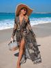 1011 Abbigliamento solare europeo e americano, cardigan di alta gamma, camicetta bikini, giacca costume da bagno, donna