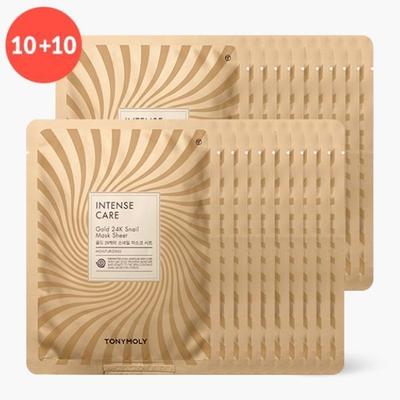 Intense Care Gold 24K Snail Mask Set (10+10)