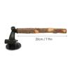 Non-Slip Bumpy Texture Wood Parrot Perch Easy Installation Adjustable Design Bird Standing Stick Replaceable Suction Cups
