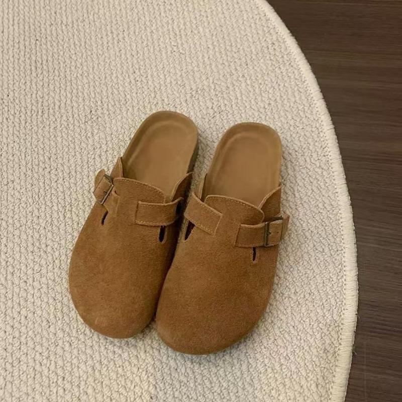 Tamanho Grande Tamancos Clássicos de Cortiça Camurça Chinelos Moda Mulheres Homens Mules Exterior Antiderrapante Tamancos de Cortiça Chinelos Com Fivela Ajustável