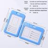 Double-Sided Transparent Colored ID Badge Holder Sleeve