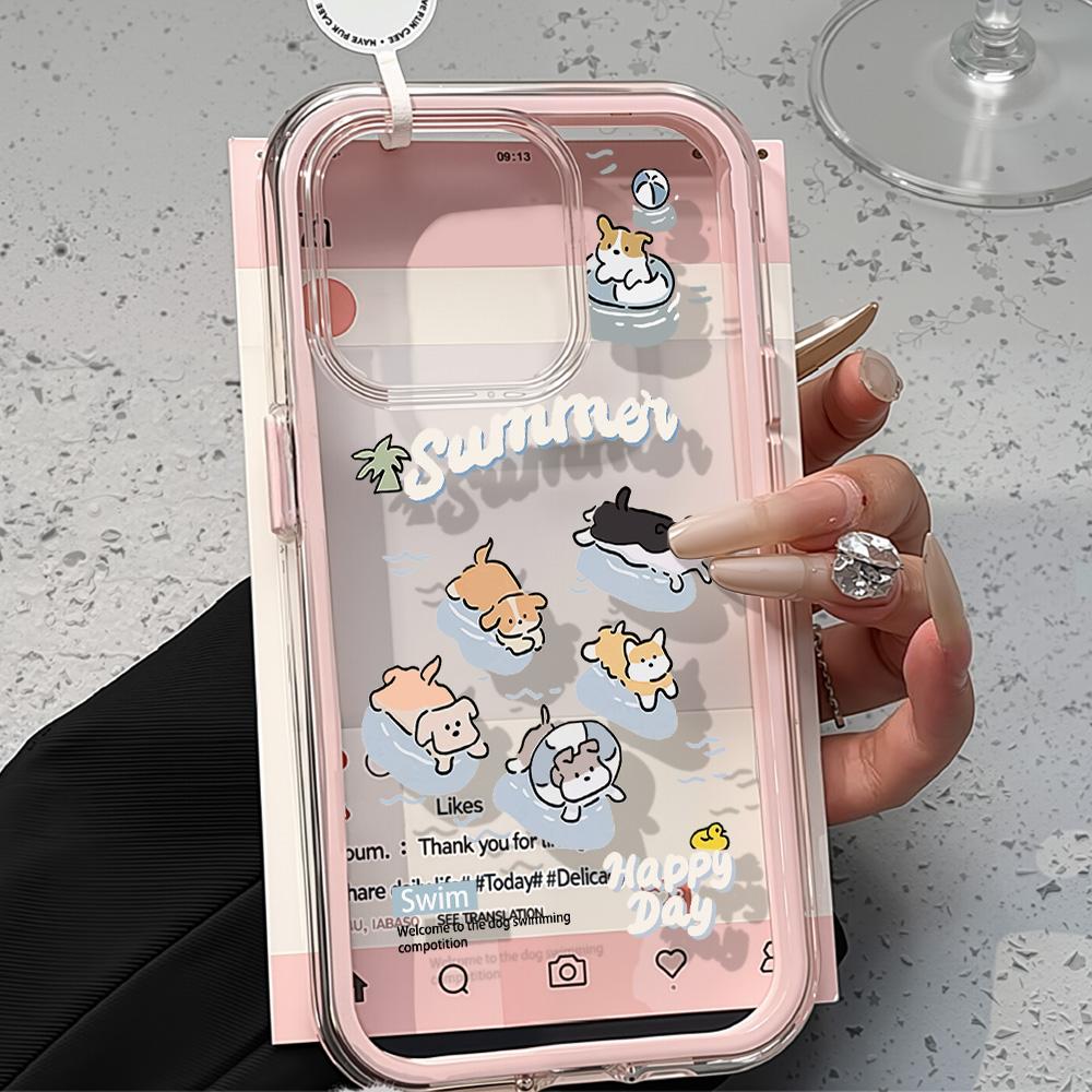 Painted Phone Case for iPhone 17 11 12 13 14 15 16 iPhone 17 12 13 14 15 16 Pro 17 12 13 14 15 16 Pro Max  High Quality Painted Animal Cute Phone Case