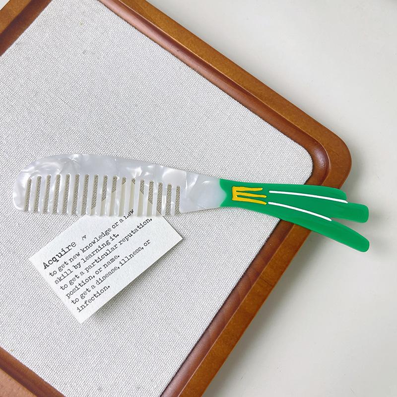 1PC New Acetate Hair Comb Wide Tooth Detangling Comb Cute Dog Swan Design Luxury Gift Quality Hair Brush