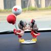 Cartoon Resin Couples Figurine Cute Lovers Balloon Ornament for Car Dashboard  Office Desktop Home Decor Lovely Kiss Miniatures