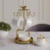 Creative Coffee Cup Hanging Storage Rack Wrought Iron Cup Holder Decoration Household Livingroom Desktop Metal Shelf Ornaments