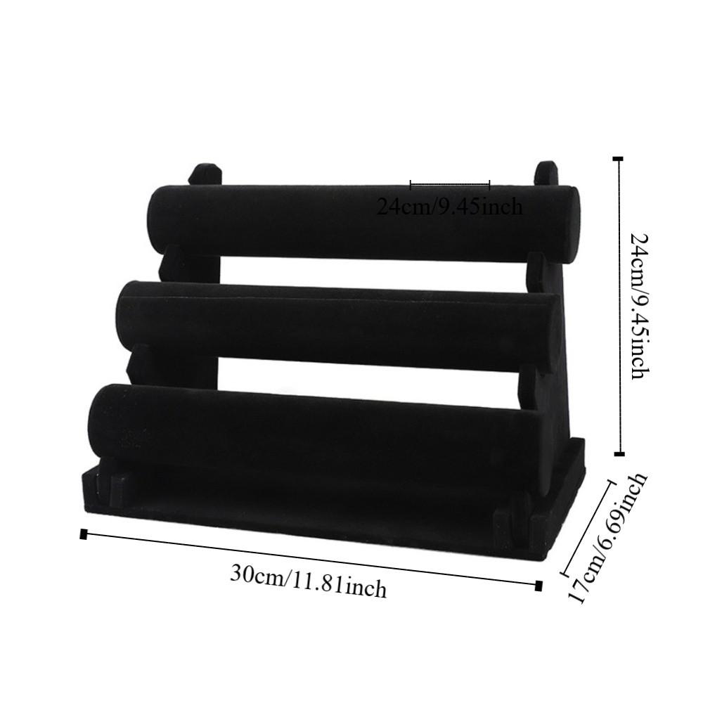 3-lagiger Armband-Ketten-Uhren-T-Bar-Ständer Multifunktionaler Armreif-Präsentationsständer Präsentationsrequisiten