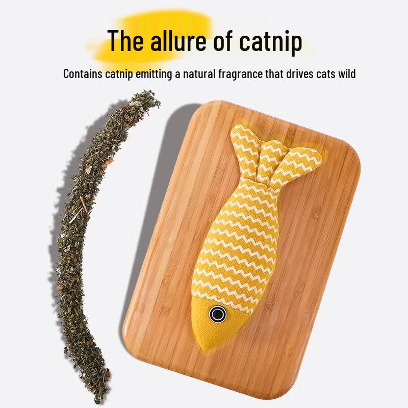 Durable Catnip Fish Toy