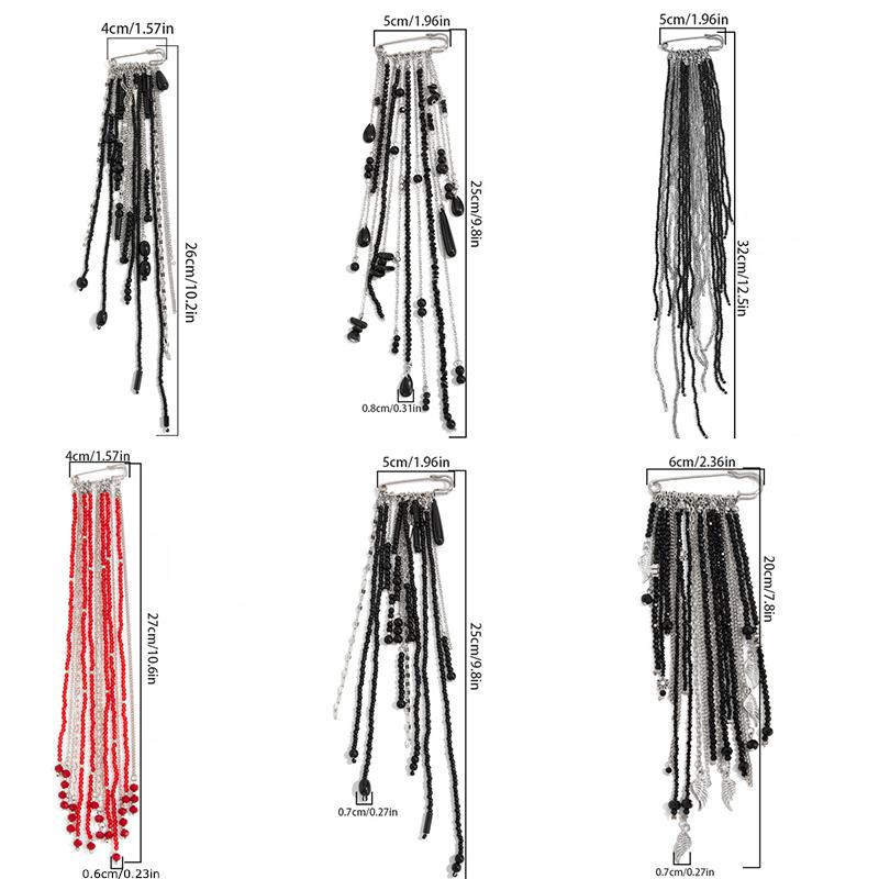 1PC Understated Luxury Multi-functional Brooch Beaded Tassel Gifts Exquisite Alloy Elegance Tassel Lightweight Fixed Buckle Suit
