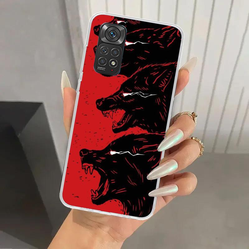Angry Animal Wolf Fierce Phone Case for Xiaomi Redmi Note 15 14 14S 13 12S 12 Pro 11S 11 Plus 11T 11E 10S Soft Funda Print Shell
