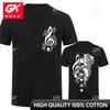T Shirt for Unisex Clothing Skull Music Notes Print Unisex Tshirt for Male Oversize New Fashion Unisex Tshirt Goth Punk Halloween Shirt