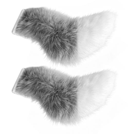 Electric Wagging Tail for Car USB Rechargeable Fox Tail Decoration with Remote Control