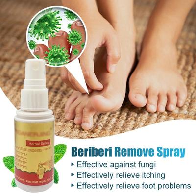 Antifungos para pés com coceira, suor, descamação e bolhas, spray natural para fungos nos pés