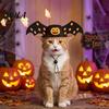 Pet Halloween Hat Bat Hat, Red Horn Pumpkin Cat Funny Applique Wings Felt for Cats Small And Medium Dogs Soft