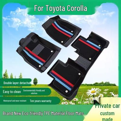 Toyota Corolla Car Floor Mats for All Models - Full Coverage & Dual Engine Compatibility.