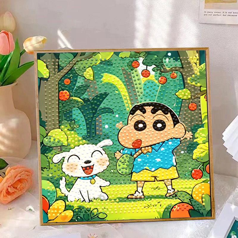 Crayon Shin-chan Diamond Painting DIY Sticker Art Set for Kids