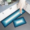 Gradient Geometry Kitchen Rug And Mat Non-slip 1pcs/1 Set Nordic Style Bath Mat Absorbent Soft Floor Mat For Bedroom Girl