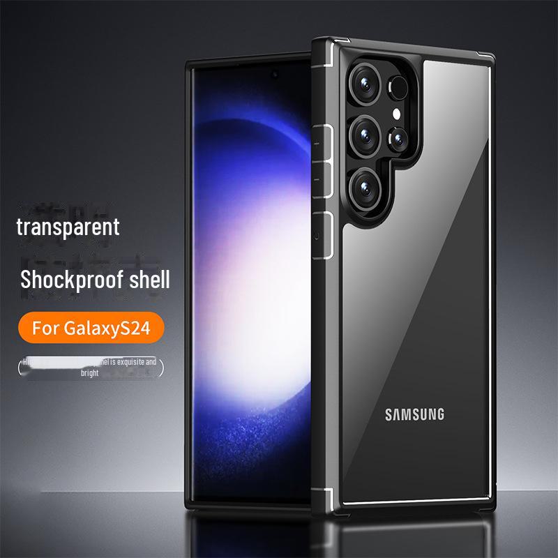 

Samsung S24 Ultra Anti-Fall Transparent Phone Case - New Cross-Border Private Model S24 Ultra чёрный