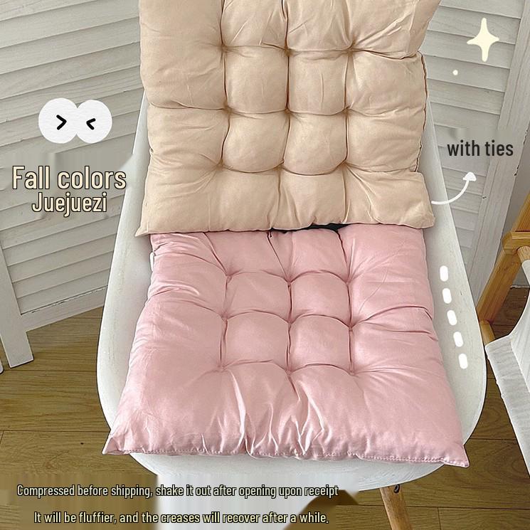 Soft Fluffy Seat Cushion for Dorm, Home & Office - Thickened, Non-Slip, Back & Waist Support
