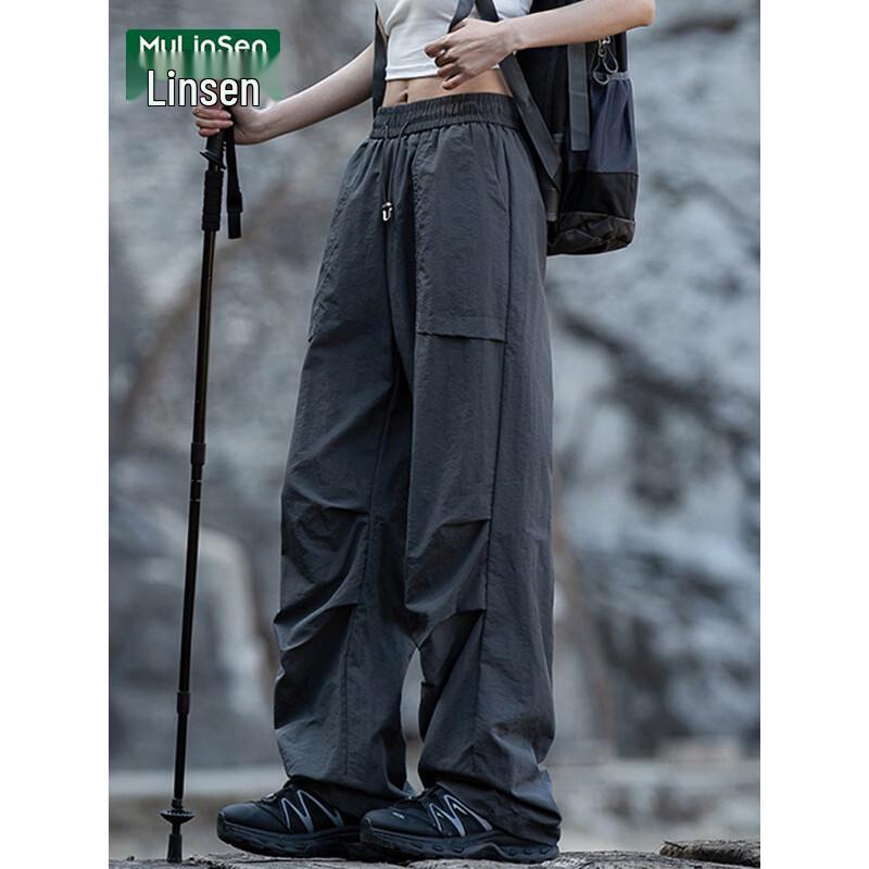 MULINSEN Women's 2026 Summer Quick-Dry High-Waist Cargo Pants