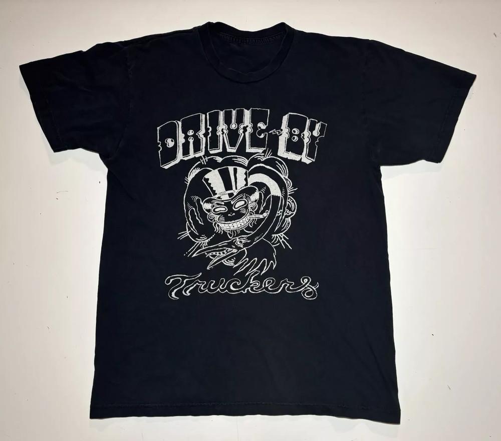 Vtg Drive By Truckers The Big To Do Band Cotton Black T Shirt For Men SE227 Unisex T-Shirt M