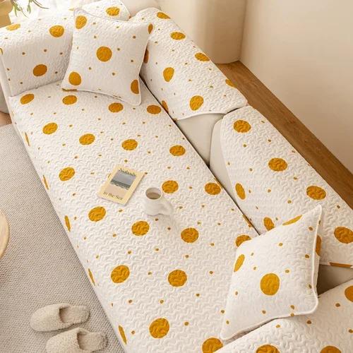 

Modern Cotton Printed Sofa Couch Cushion Comfortable Non Slip No Fading Sofa Towel Versatile Living Room Home Decoration 70x70cm 1pcs