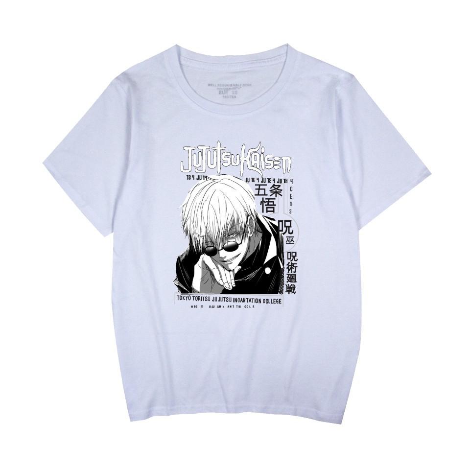 Jujutsu Kaisen Cartoon Tshirt Hip Hop Men Women Anime Print Top Tees Tshirts Fashion Summer T-shirt