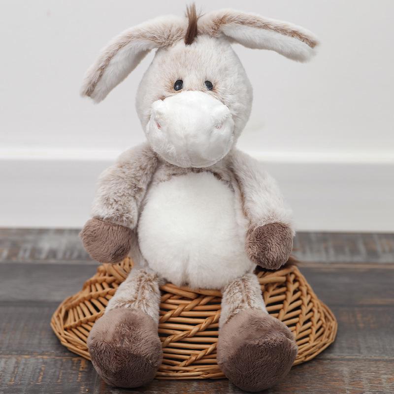 Four-Leaf Clover Long-Eared Donkey Plush Toy - Girls' Comfort Gift