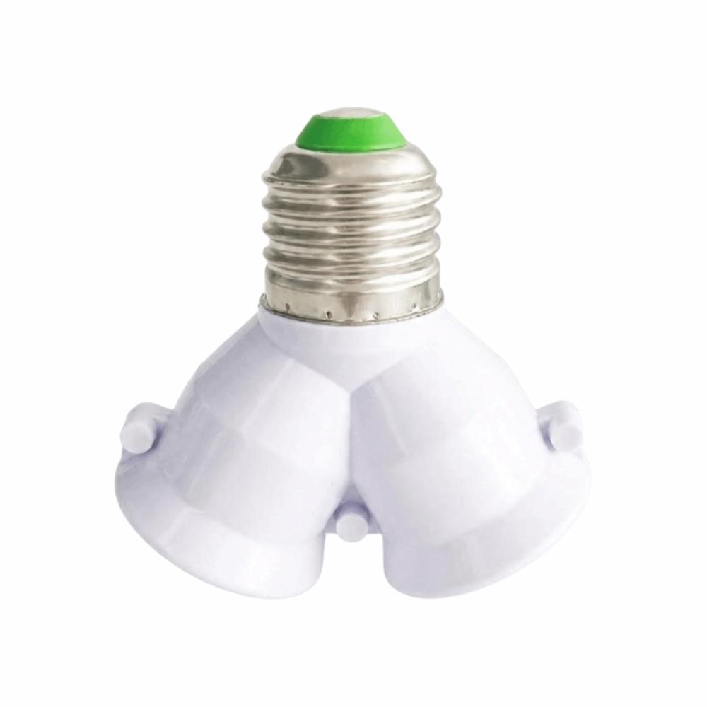 E27 Screw Base E27 Lamp Holder Converter Dual Socket Bulb Splitter Adapter Bulb Lighting