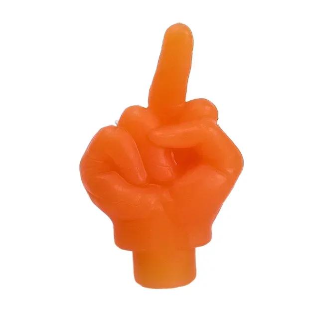 Personality Decor Car Middle Finger Styling Tire Valve Cap Wheel Nozzle Dustproof Waterproof Tyre Valve Stem Caps Accessories