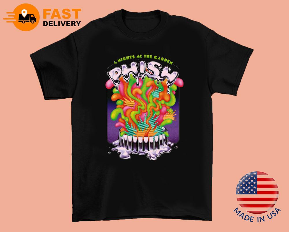 

Phish Band 4 Night At The Garden Tour Cotton Unisex T-Shirt S To 5XL MK606 Unisex T-Shirt L