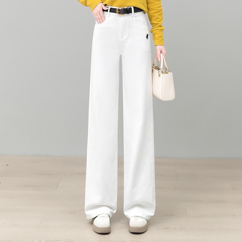 Women’s High-Waisted Yellow Wide-Leg Floor-Length Jeans - Spring 2026 Edition