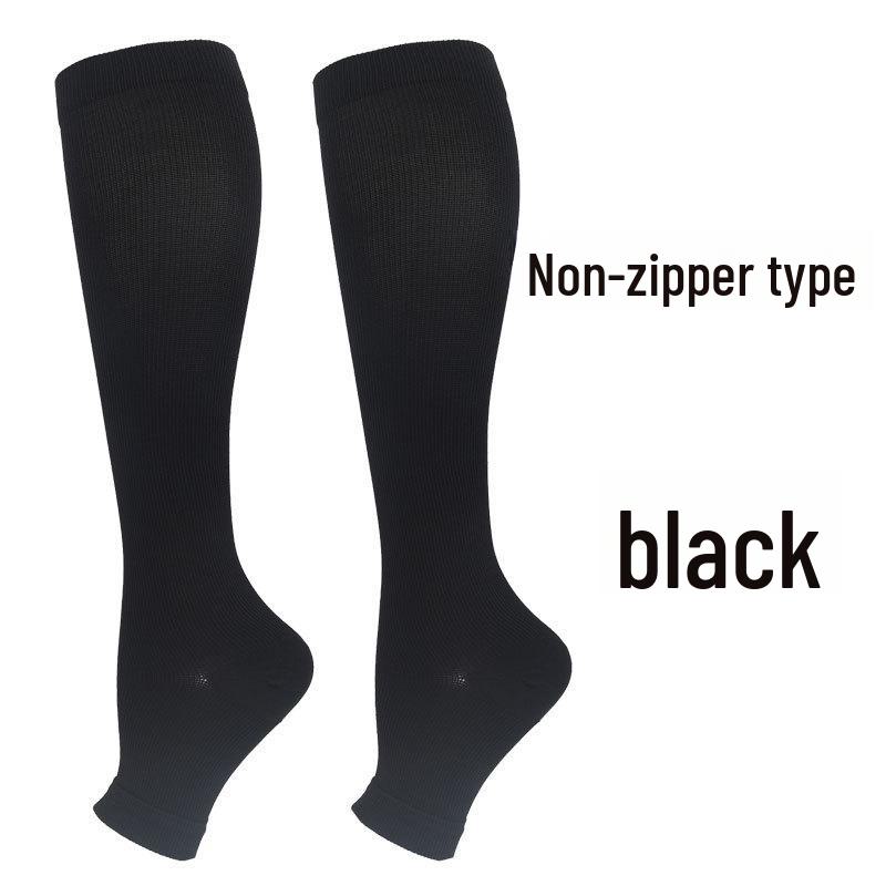 Zippered Sports Compression Socks - Elastic, Cross-Border Design