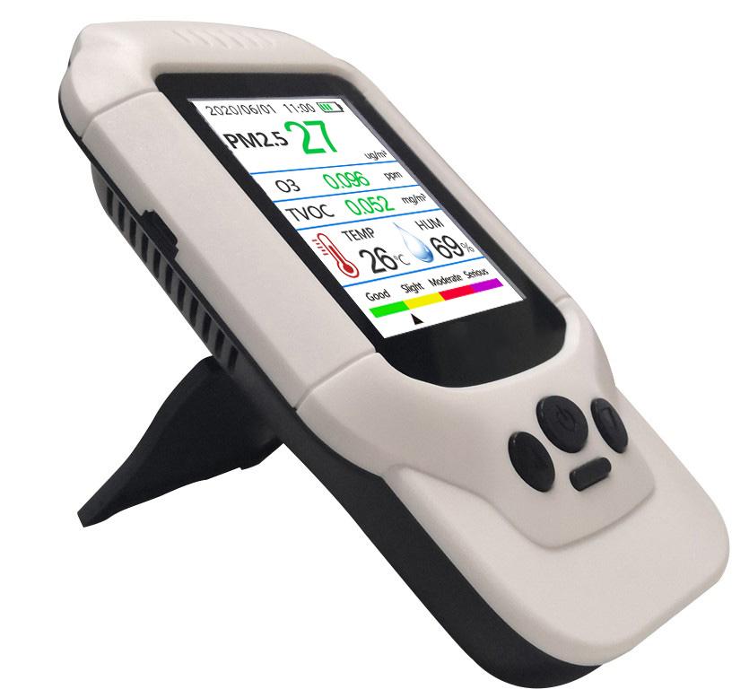 5V PM2.5/ 1.0 / 10 O3 Ozone Detector TVOC Air Quality Tester USB Instrument 2.8 LCD Screen Carbon Dioxide Formaldehyde Dust Haze Meter 155 x 87 x 35mm