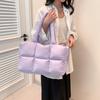 Puffy Tote Bag for Women Large Quilted Puffer Cloud Handbags Lightweight Soft Trendy Shoulder Satchel