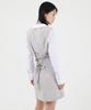 Catharsis Contrast Corset Collar Dress Beige One Size