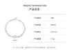 Moissanite 925 Silver Heart-shaped Bracelet for Women Niche Versatile Mobius Love Stacked Bracelet Wedding Gift